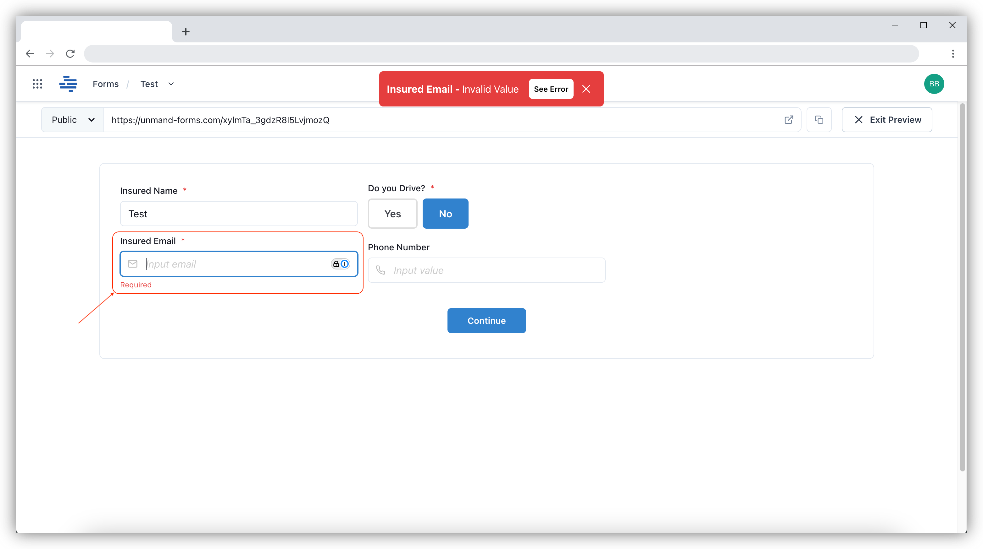 Forms renaming