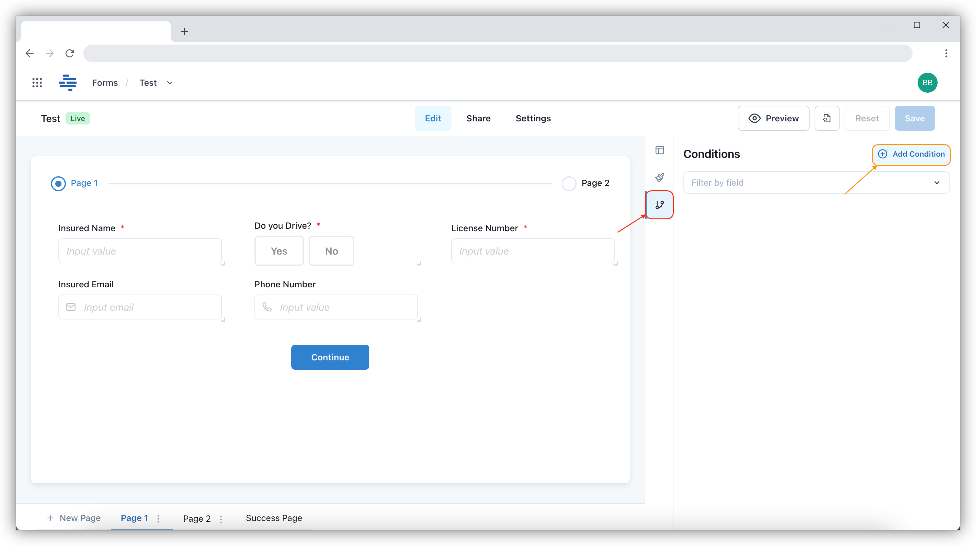 Forms renaming