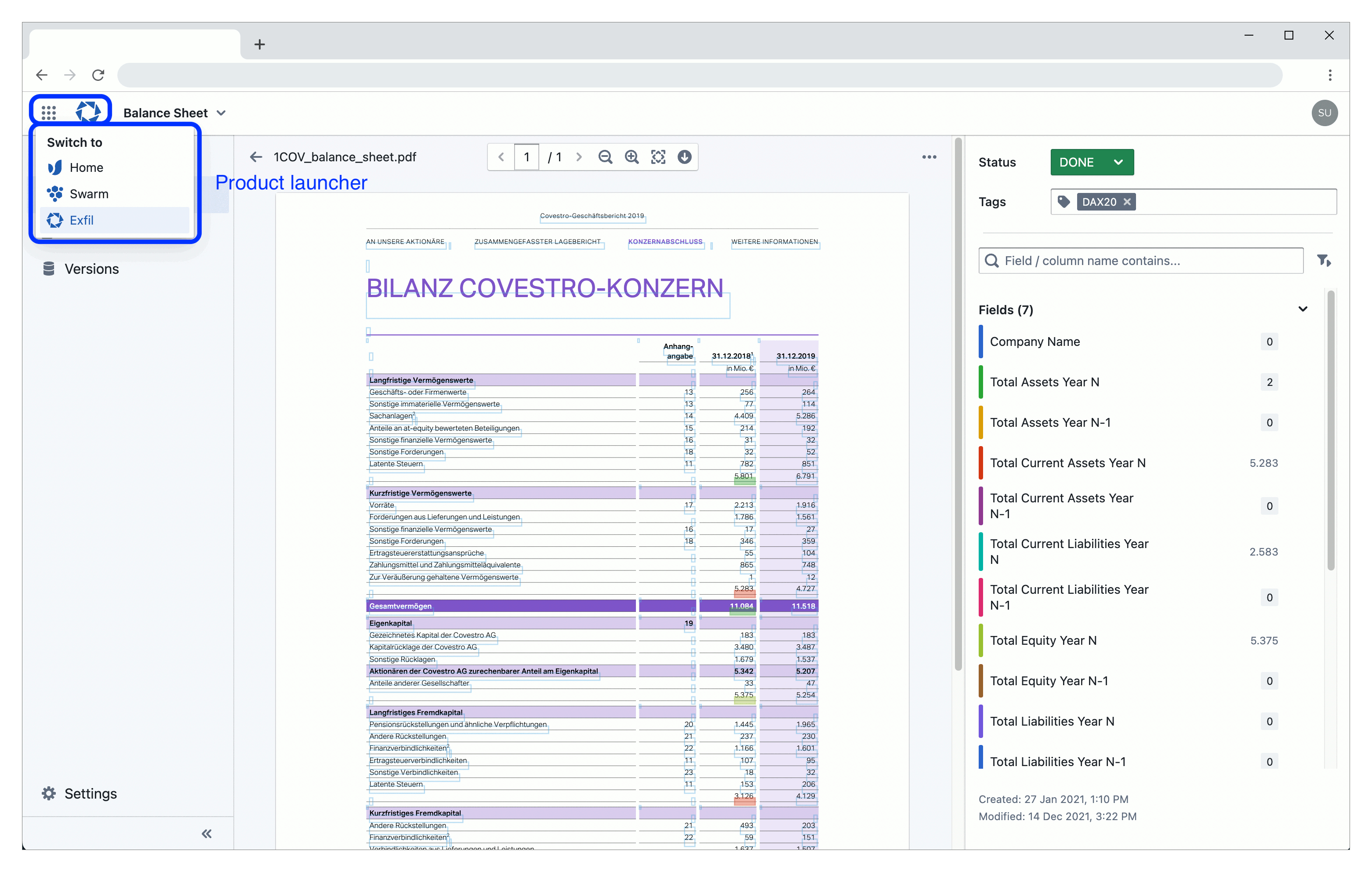 Portal Navigation Product Launcher