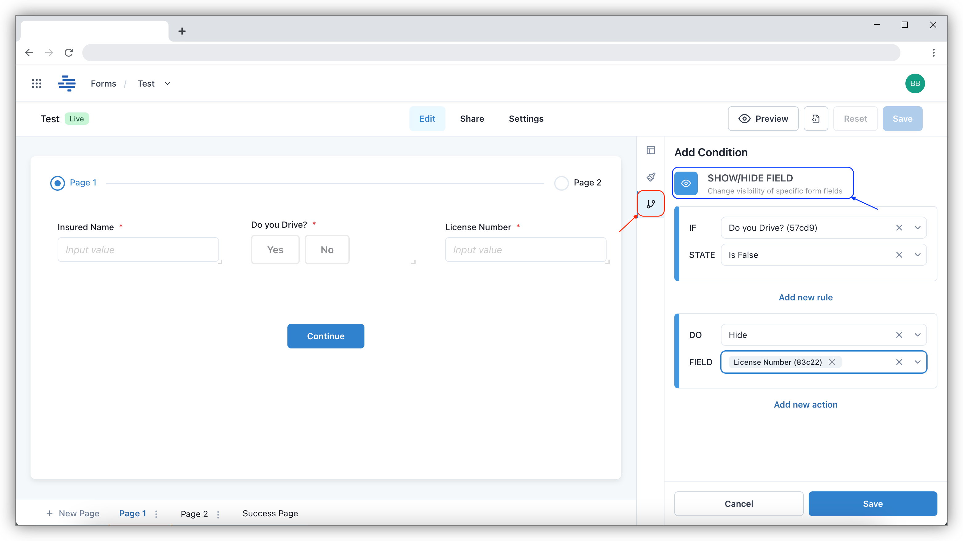 Forms renaming